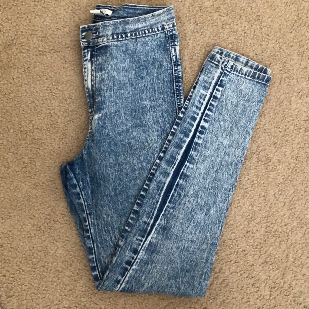 High waisted jeggings